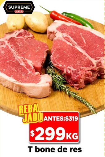 HEB T bone de res oferta