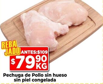 HEB Pechuga de Pollo sin hueso sin piel congelada oferta