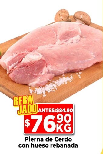 HEB Pierna de Cerdo con hueso rebanada oferta