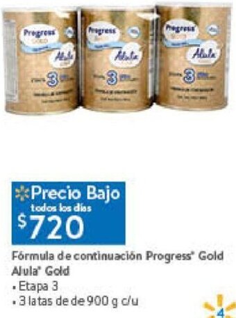 Walmart Fórmula de continuación Progress Gold Alula Etapa 3 oferta