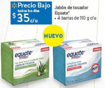 Jabón de tocador Equate 4 barras 10g