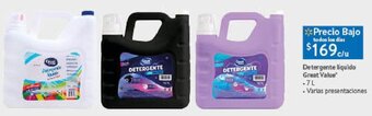 Walmart Detergente liquido Great Value 7L oferta