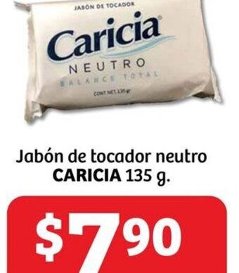 Soriana Híper CARICIA Jabón de tocador neutro 135 g. oferta