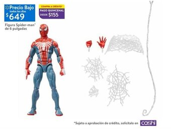 Walmart Figura Spider-man de 6 pulgadas oferta