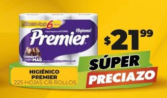 Merco HIGIÉNICO PREMIER 225 HOJAS C/6 ROLLOS oferta