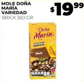 Merco MOLE DOÑA MARÍA VARIEDAD BRICK 360 GR oferta