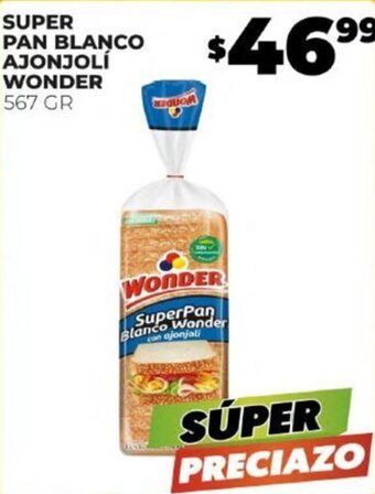 Merco SUPER PAN BLANCO AJONJOLÍ WONDER 567 GR oferta