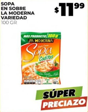 Merco SOPA EN SOBRE LA MODERNA VARIEDAD 100 GR oferta