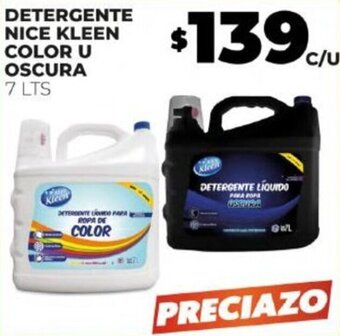 Merco DETERGENTE NICE KLEEN COLOR U OSCURA 7 LTS oferta