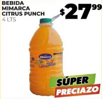 Merco BEBIDA MIMARCA CITRUS PUNCH 4 LTS oferta