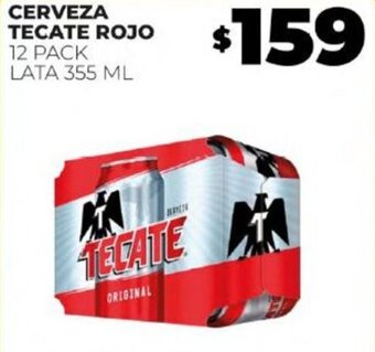 Merco CERVEZA TECATE ROJO 12 PACK LATA 355 ML oferta