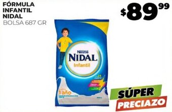 Merco FÓRMULA INFANTIL NIDAL BOLSA 687 GR oferta