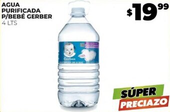 Merco AGUA PURIFICADA P/BEBÉ GERBER 4 LTS oferta
