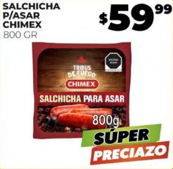 Merco SALCHICHA P/ASAR CHIMEX 800 GR oferta