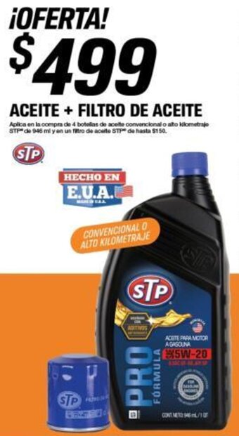 STP ACEITE + FILTRO DE ACEITE