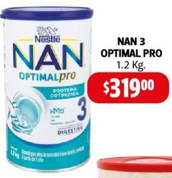 Farmacias Guadalajara NAN 3 OPTIMAL PRO 1.2 Kg. oferta