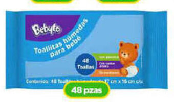 Bodega Aurrerá Bebyto Toallitas humedas para bebe 48 pzas oferta