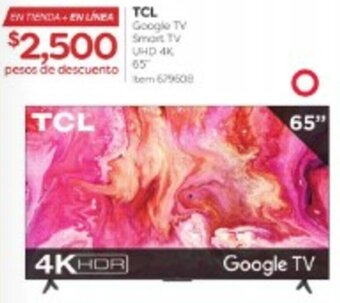 Costco TCL Google TV Smart TV UHD 4K 65" oferta