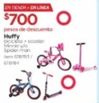 Huffy Bicicleto + Scooter