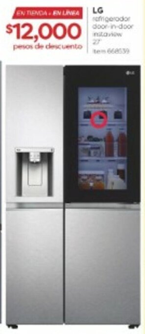 Costco LG refrigerador door-in-door instaview 27' oferta