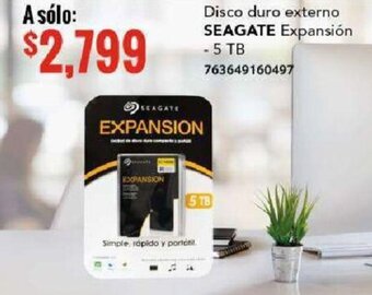 Disco duro externo SEAGATE Expansión 5 TB