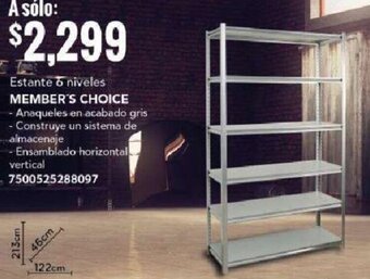 City Club MEMBER'S CHOICE Estante o niveles oferta