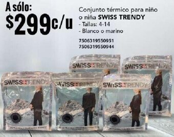 SWISS TRENDY Conjunto térmico para niño o niña