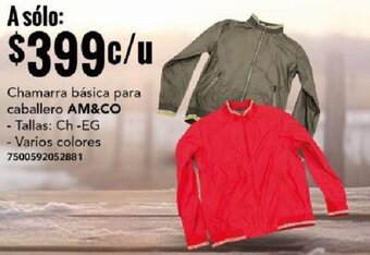 Chamarra básica para caballero AM&CO