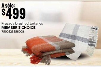 MEMBER'S CHOICE Frazada brushed tartanes