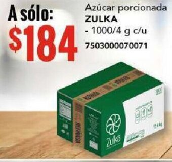 City Club ZULKA Azúcar porcionada 1000/4g oferta
