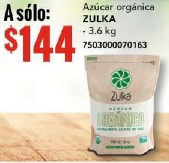 ZULKA Azúcar orgánica 3.6kg