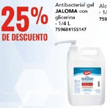 City Club JALOMA Antibacterial gel con glicerina 1/4 L oferta