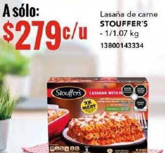City Club STOUFFER'S Lasaña de carne 1/1.07 kg oferta