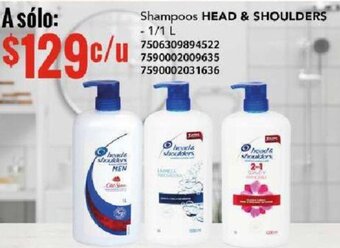 City Club Heads & Shoulders Shampoo 1/1L oferta
