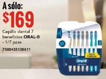 City Club ORAL-B Cepillo dental 7 beneficios 1/7 pzas oferta