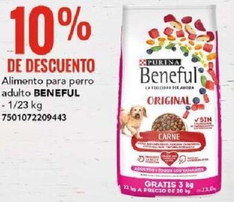 City Club BENEFUL Alimento para perro adulto 1/23 kg oferta