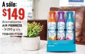 City Club AIR FEBREZE Aromatizante  3/250 g c/u oferta