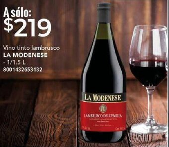 City Club LA MODENESE Vino tinto lambrusco 1/1.5L oferta
