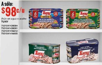City Club TUNY Atún en agua o aceite oferta