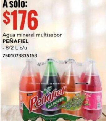 City Club PEÑAFIEL Agua mineral multisabor 8/2L oferta