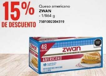 City Club ZWAN Queso americano 1/864g oferta