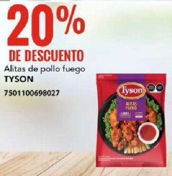 City Club TYSON Alitas de pollo fuego oferta