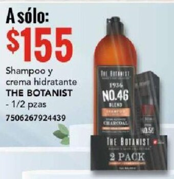 City Club THE BOTANIST Shampoo y crema hidratante 1/2 pzas oferta