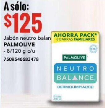 City Club PALMOLIVE Jabón neutro balance 8/120g oferta