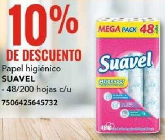 SUAVEL Papel higiénico 48/200 hojas