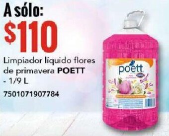 City Club POETT Limpiador líquido flores de primavera 1/9L oferta