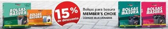 MEMBER'S CHOIE Bolsas para basura