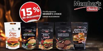 City Club MEMBER'S CHOICE Hamburguesas oferta
