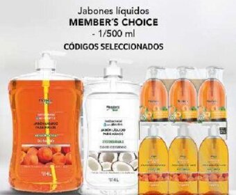 MEMBER'S CHOICE Jabones líquidos 1/500ml