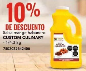 City Club CUSTOM CULINARY Salsa mango habanero 1/4.3 kg oferta